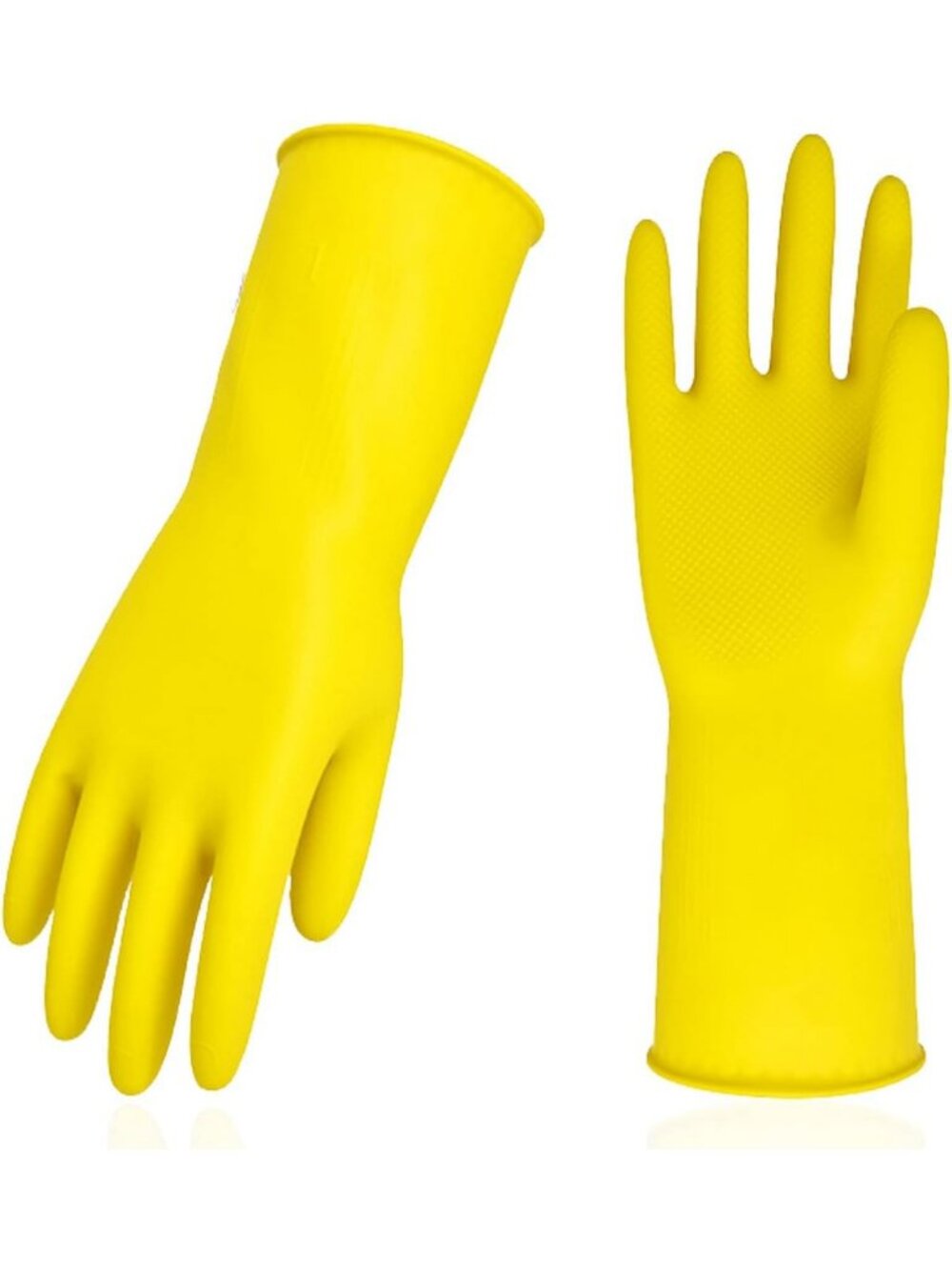 Reusable Latex Cleaning Gloves with Long Cuff for Household Chores - Size L